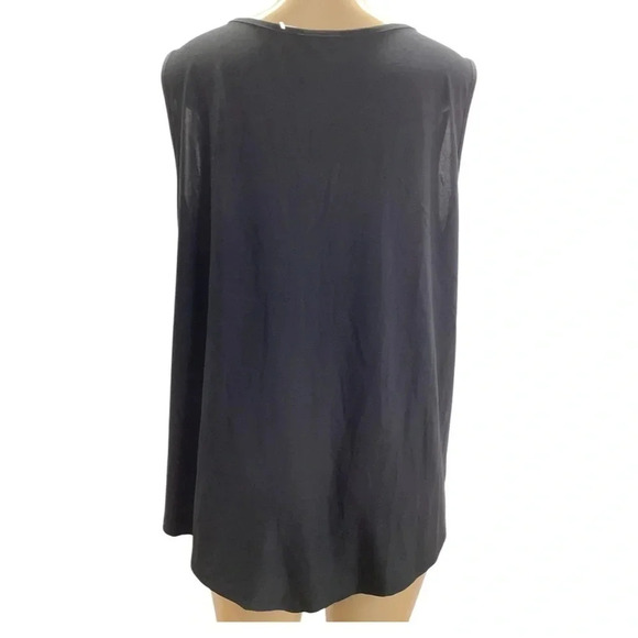 Exclusive One Size 3X Sleeveless Top With Gold Details. New Without Tags - Picture 5 of 8